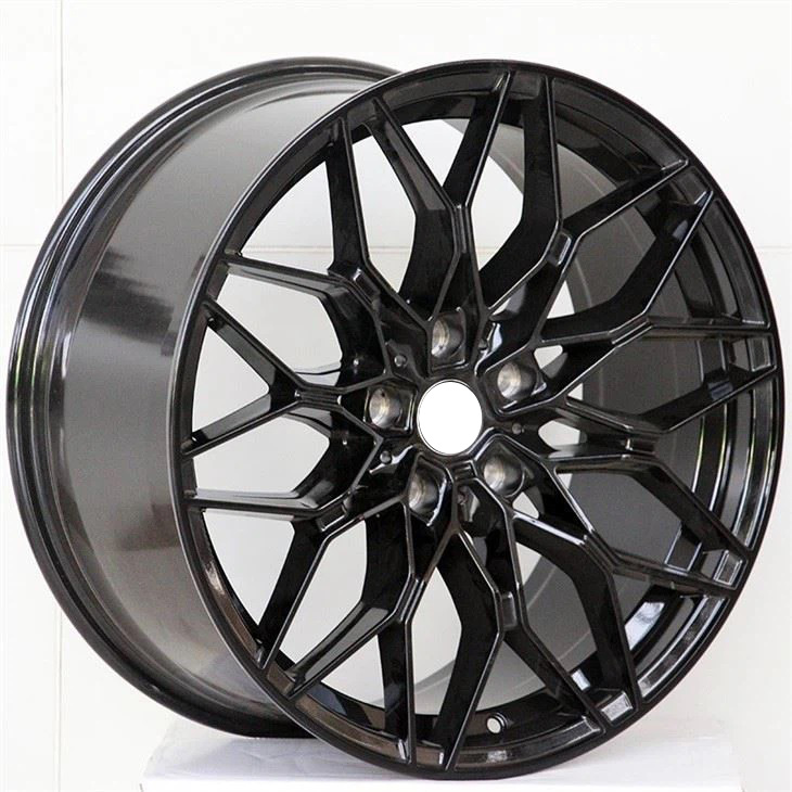 Petal Molding Black All Painted Black Glossy Face Casting Wheel